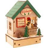 Set de lámparas, mercado de Navidad 