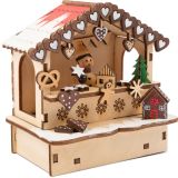 Set de lámparas, mercado de Navidad 