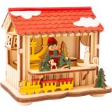 Set de lámparas, mercado de Navidad 