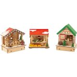 Set de lámparas, mercado de Navidad 