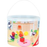 Set para cortar frutas y verduras , juguete de madera - imagen 19
