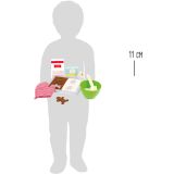 dimensiones Set para Preparar Galletas - Juguete de Madera