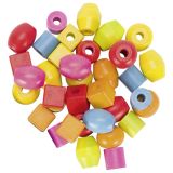 Set de perlas de madera para hacer pulseras y collares  - imagen 2