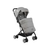 Silla de paseo Catwalk Kikkaboo en gris, con plegado tipo maleta, ideal para salir cómodamente con el bebé.