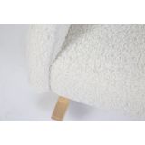 Silla Mecedora para Niños , Osito , color blanco y natural