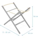 Patas Plegables de Madera gris para Capazos 