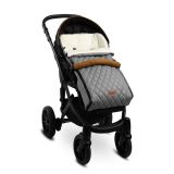 Saco para silla de Paseo Acolchado Polar Impermeable color Gris - imagen 6