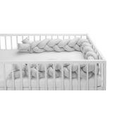 Protector de cuna Trenzado de 210 cm, varios colores-Gris - imagen 5