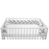 Protector de cuna Trenzado de 210 cm, varios colores-Gris - imagen 7