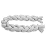 Protector de cuna Trenzado de 210 cm, varios colores-Gris - imagen 9