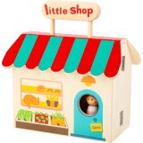 Tienda en una maleta - Juguete de madera