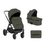 Carrito de bebé 2en1 con capazo Tiffany Verde Militar
