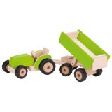 Tractor verde con remolque , Goki - imagen 13