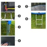 Cama elástica Trampolín para Jardín con Red exterior y 4 patas , 305 cm - imagen 49