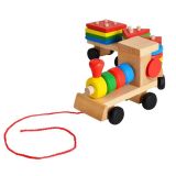 Tren de madera con bloques - imagen 13