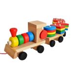 Tren de madera con bloques - imagen 31