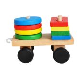 Tren de madera con bloques - imagen 43