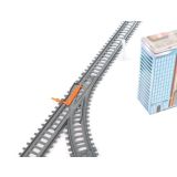 Tren eléctrico con via de 9 metros de longitud