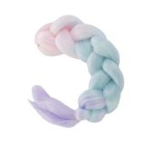 Trenza rosa de Pelo sintético - imagen 3