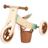 Bicicleta de aprendizaje y triciclo Maxi marrón caramelo 