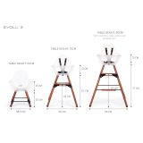 Trona Evolutiva Evolu Transparente y Nogal  de Childhome 