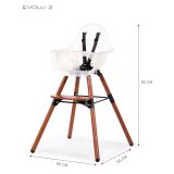 Trona Evolutiva Evolu Transparente y Nogal  de Childhome 