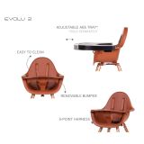 Trona Evolutiva Evolu Color Terracota - Natural de Childhome 
