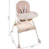 Trona para Bebés Rosa , 3 en 1 , se convierte en Silla