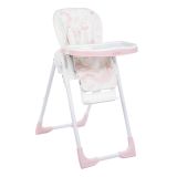 Trona Vitto Plegable rosa con unicornio, ideal para bebés y niños pequeños durante las comidas.