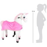 dimensiones Unicornio con ruedas para montar