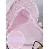 Capota rosa ajustable con estructura metálica