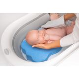 Cojín antideslizante de espuma para Bañar al bebé-Azul - imagen 7