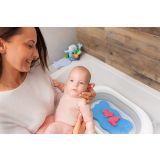 Cojín antideslizante de espuma para Bañar al bebé-Azul - imagen 8
