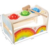 Xilófono infantil con juego de martillo, placas de sonido - imagen 7