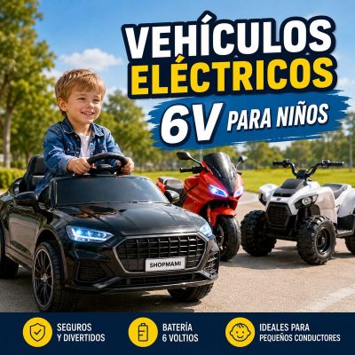 Vehículos eléctricos 6V para niños