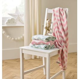 Manta calada de algodón para Bebés Dip Dye 70 x 90 cm - Clair de Lune -  Shopmami