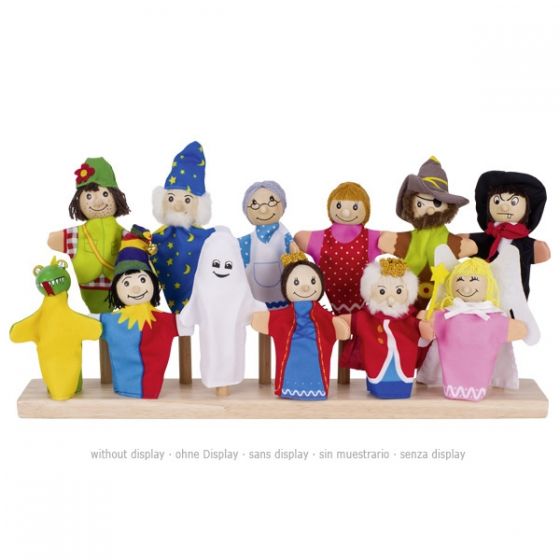 Set de 12 marionetas de dedos de personajes fantásticos, de Goki