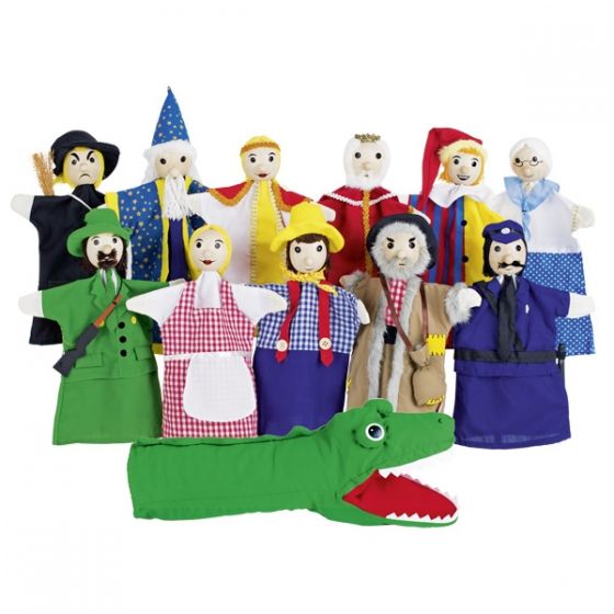 Set de 12 marionetas de mano, de Goki