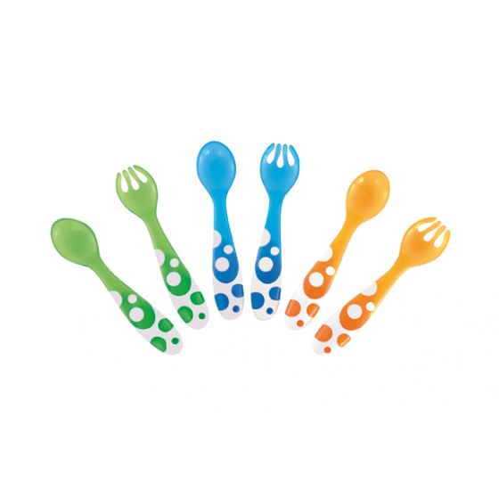 6 Tenedores y Cucharas Multicolor de Munchkin