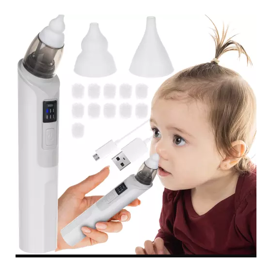 Aspirador Nasal Eléctrico con 6 Modos para Bebés y Niños Pequeños