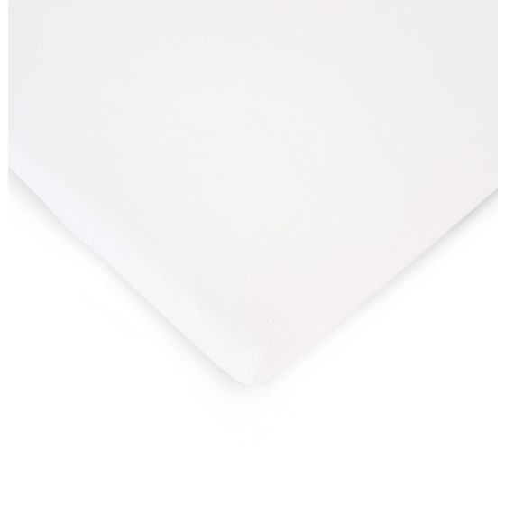 Sábana bajera Blanca para cuna 60 x 120 cm Algodón Orgánico 