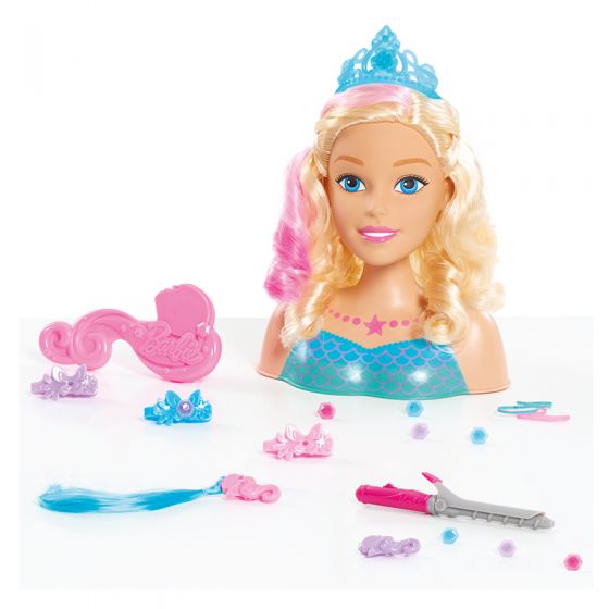 Barbie Dreamtopia - Busto peinable grande de Sirena