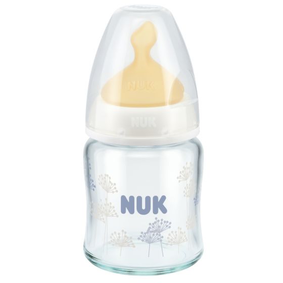 Biberón de Cristal Nuk First Choice 120 ml  con tetina de Latex