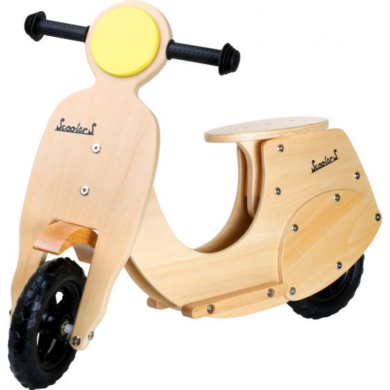 Bicicleta de madera tipo scooter