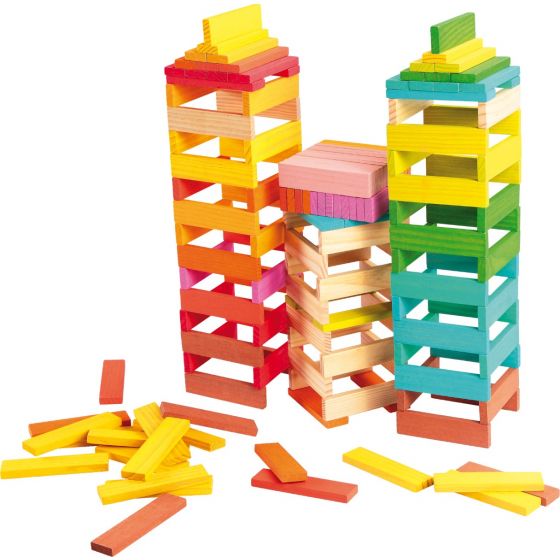 Bloques de madera de diseño colorido - 150 piezas