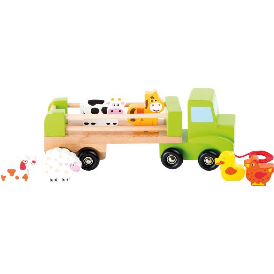 Camión de madera para el transporte de Animales - Legler
