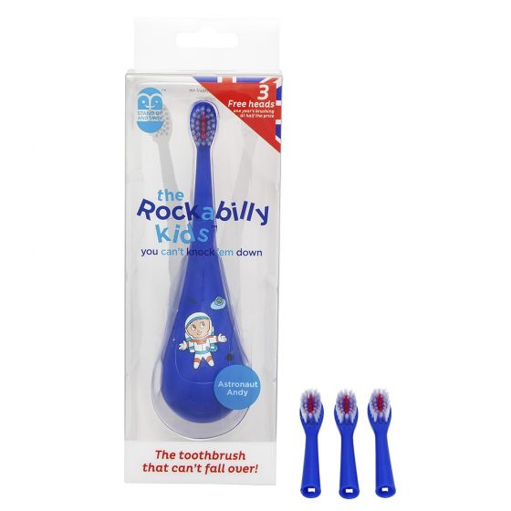 Cepillo de dientes para Niños Rockabilly Azul Astronauta