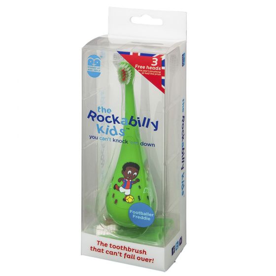 Cepillo de dientes para Niños Rockabilly Verde Futbolista