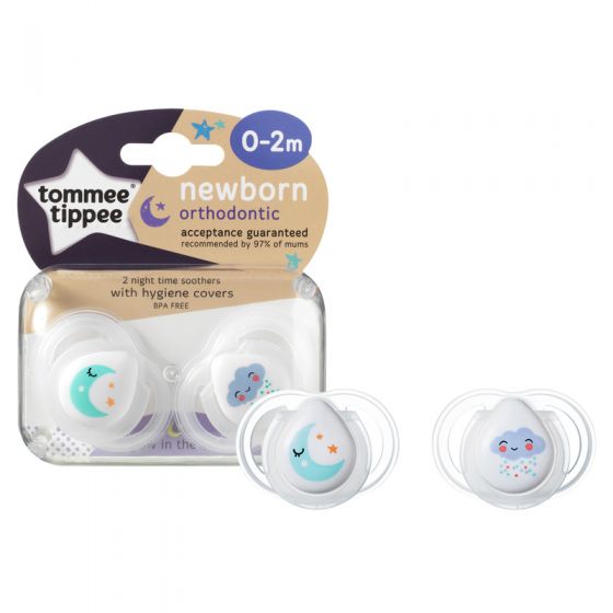 Chupetes Tommee Tippee Closer to Natura Night Time 0-2 meses - 2 unidades