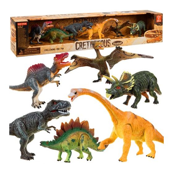 Dinosaurios, FIguras móviles , 6 piezas - Cretaceous